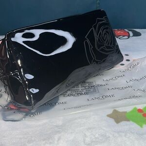 Lancome Rose Print Cosmetic Bag